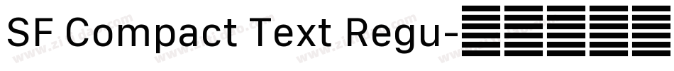 SF Compact Text Regu字体转换
